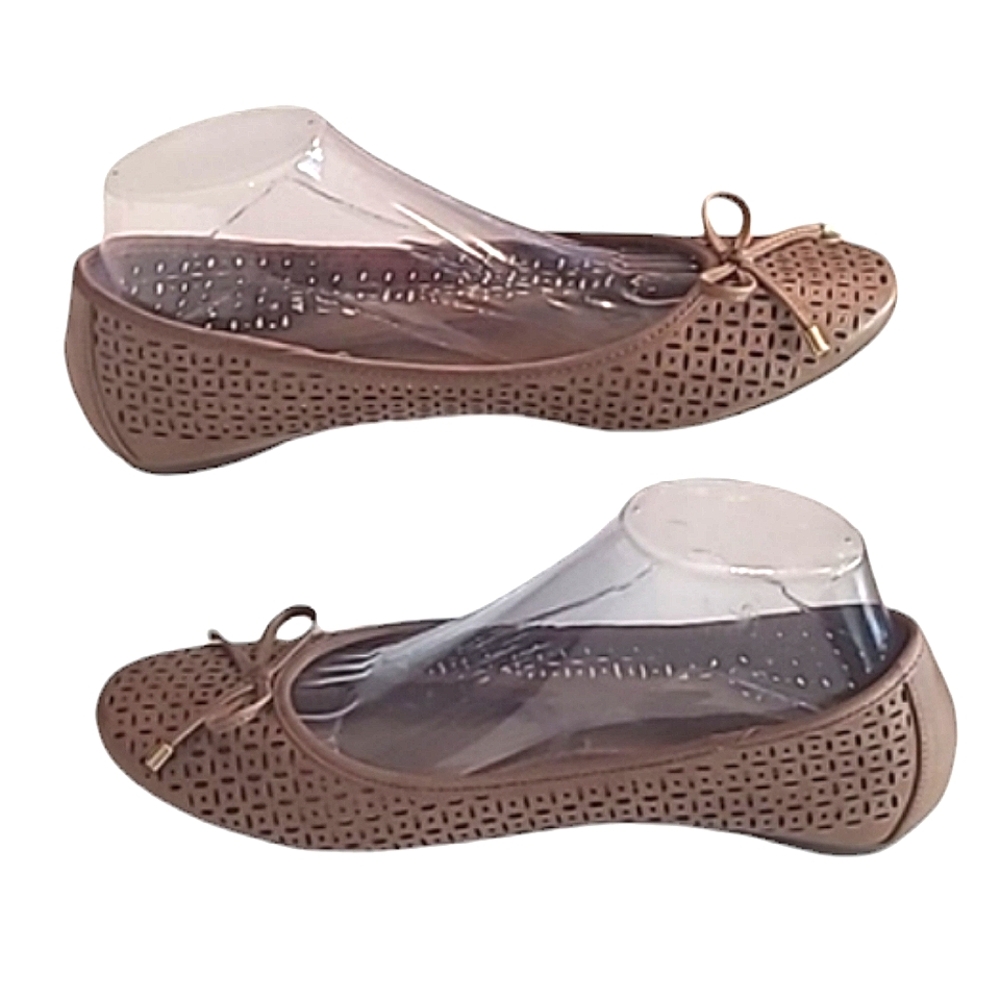 Kelly & Katie Ballet Jelly Flat Perforated Slip Resistant Flexible Slide On Flex - Picture 15 of 17